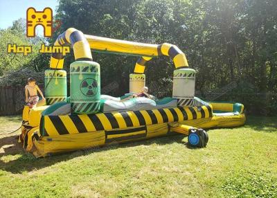 China Indoor Outdoor Inflatable Obstacle Course 6x3m Bounce House With Ball Pit for sale