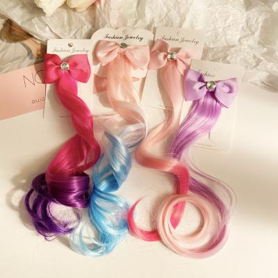 China Trendy Cute Kids Bow Knot Gradient Wip Hair Clip Pins Hair Accessories For Babies for sale