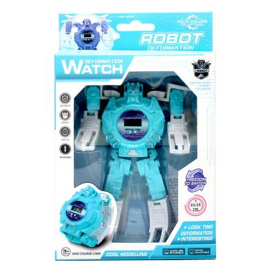 China Kindergarten Electronic Gifts Small Robot Watch Children's Watch Non-Specific Transformation Gifts for sale