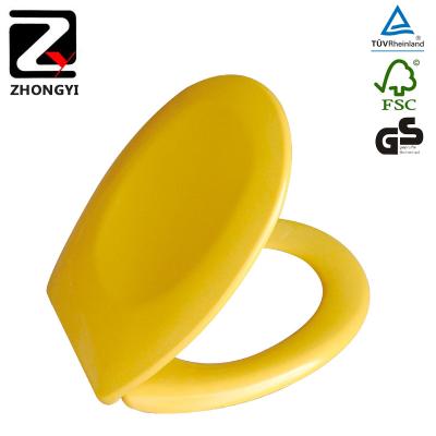 China Slow-end Toilet Seats New Arrival Printing Yellow Toilet Seat Cover for sale