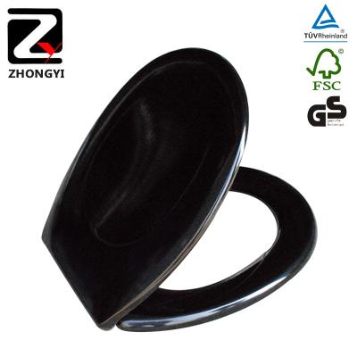 China Slow-end Adjustable Black Toilet Seats Western Style Toilet Seat for sale