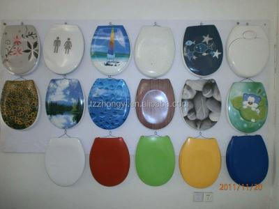 China Eco-friendly Printed Toilet Seat Cover Slow-end Toilet Seats With Good Quality for sale