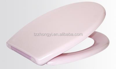 China Slow-end Pure Toilet Seats Toilet Seat Pink Color Toilet Lid for sale