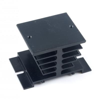 China Aluminum Heatsink Factory Extrusion Profile Custom Black Anodized Aluminum Extruded Heatsink For LED for sale