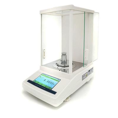 China Internal Calibration High Precision Weighing Analytical Balance 0.0001g RS232 USB for sale