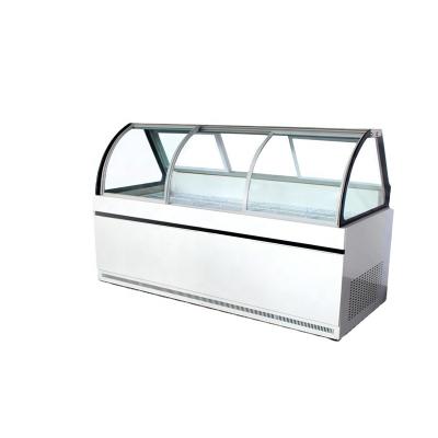 China Commercial Double-Temp Food Display Counter Dual Temp Cabinet Chiller Deli For Meat for sale