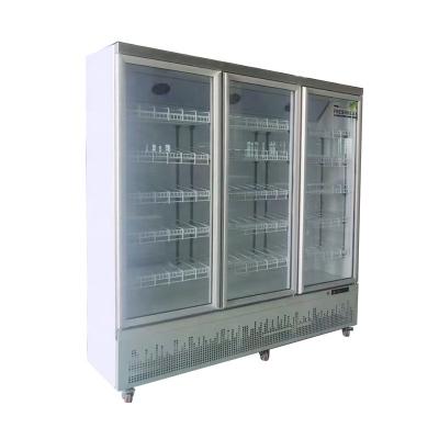 China Upright Single-temperature Glass Showcase Display Chillers For Cold Drinks for sale