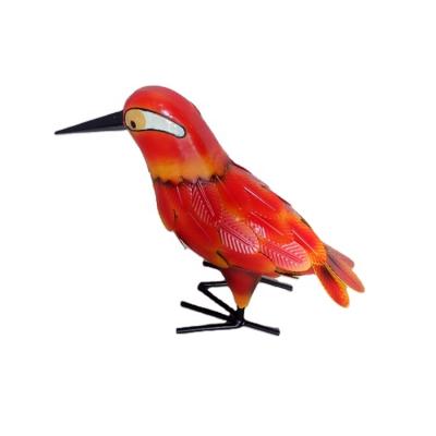 China Minimalist Outdoor Metal Art Metal Sculpture Garden Animal Bird Statue for sale