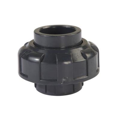 China Three Millimeter UPVC Plastic Unions UPVC Pipe Fittings Eco-friendly Plastic Chemical Unions National Standard American Standard for sale