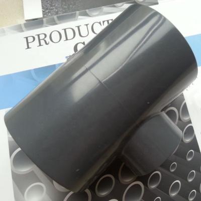 China Eco-friendly Wholesale Price PVC Water Pipe Fittings UPVC Black Plastic Reducing Tee Three Way For Water Supply for sale