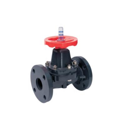 China Wholesale Price Sanking 20-110mm UPVC Eco-friendly End Flange Plastic Flanged Diaphragm Valve For Water Supply for sale