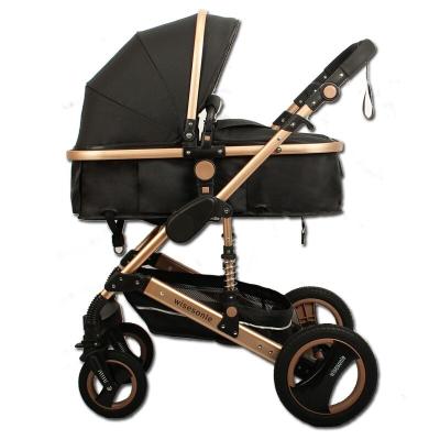 China Wisesonle 2020now Multifunctional Baby Stroller Purpose 2 in 1 Lightweight Bilateral Child Folding Lying or Damping Stroller for sale