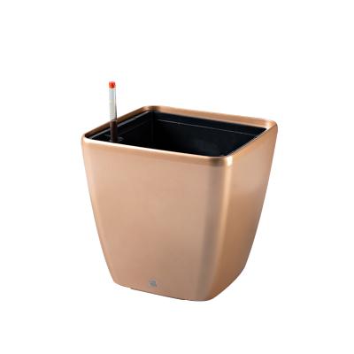 China cheap three size self watering plastic planters flower pot for tree for sale