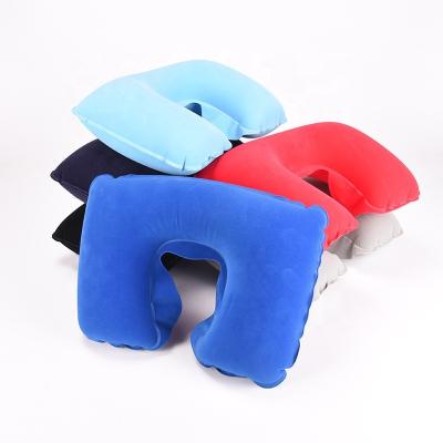 China PORTABLE Travel Neck Pillow Neck Rest Portable and Lightweight Inflatable U-Shaped Air Cushion for Travel and Office Use for sale