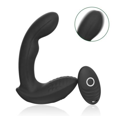 China 10 speed mode silicone electric vibrator male prostate massager anal plug 1.5H/120mins prostate massager for men for sale