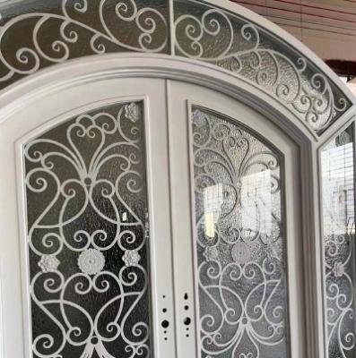 China Latest Price Best Modern Stylish Modern Door Modern Style Iron House Frame Finish Mount Village Garden Outdoor Color Swing for sale