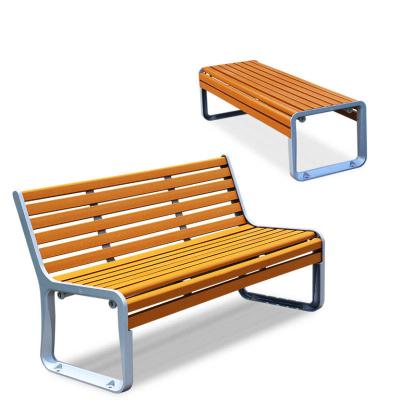 China Waterproof Modern Aluminum Patio Garden Outdoor Patio Bench Chair Bench Metal Teak Plastic Wooden Benches for sale