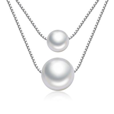 China GSY Fashion TRENDY Brass Pearl Chain Pendant Necklace For Women Jewelry Maker for sale