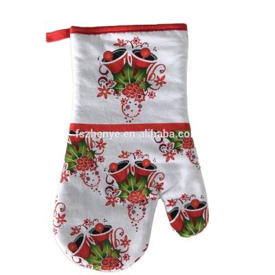 China azo free kitchen Oven Mitt by Oven Mitt Santa Claus Christmas Design Promotion for sale