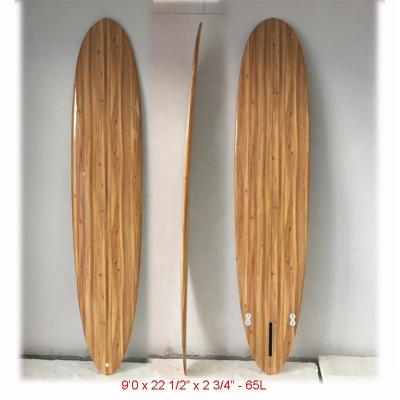 China New Alibaba Style Unisex Longboard Wooden Surfboard for sale