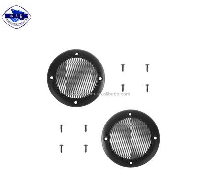 China Eco-friendly Decorative Perforated Metal Circle Perforated Subwoofer Speaker Guard Factory Dust And Dirt Anti Dust And Dirt Grill Cover Mesh for sale