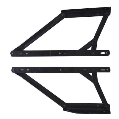 China Chinese Factory Precise Paint Furniture Black Adjustable Folding Hinge Bracket Chair Hinge For Folding Sofa for sale