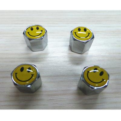 China Automotive Spare Parts Factory Custom Colored Aluminum Alloy Material Covers With Plastic Inner Thread Inserted Air Dust Stem Screw Tire Valve Covers for sale