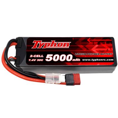 China Toys Hard Case 2S Battery Pack 5000mAh 2S 35C Lipo Pil Li-poly for sale