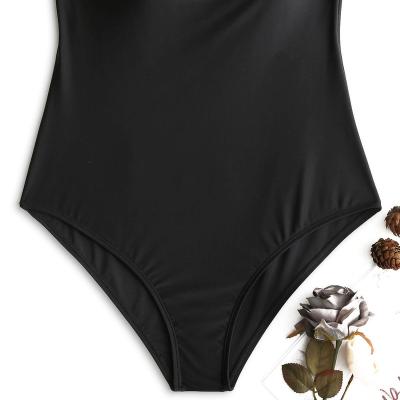 China Plus size 2022 custom made swimwear suit women sexy luxury black bikini jumpsuit logo swimwear plus designer swimwear for sale