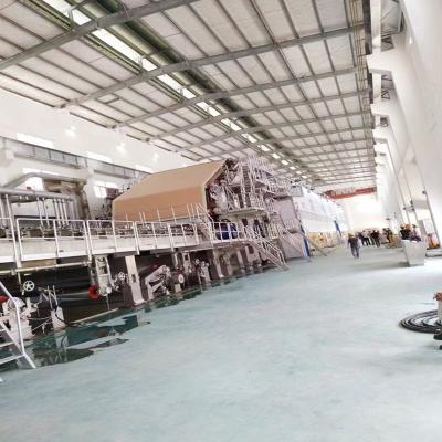 China Energy Efficient Waste Corrugated Cardboard Recycling Full Automatic Flute Paper Making Machines Containerboard Corrugated Stable 500 High Quality Paper Recycling tpd for sale