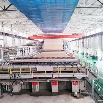 China 2022 Hot Sale High Output Paper Piping Papermaking Machine Corrugated Fourdrinier Fast Speed ​​Waste Cardboard Recycling tpd 650 for sale