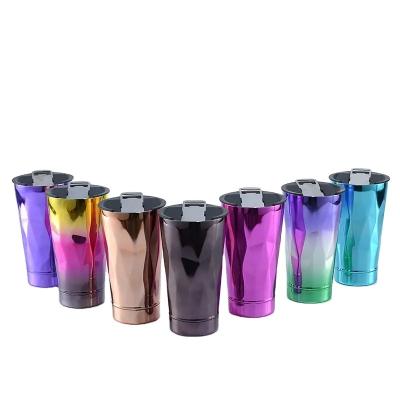 China PORTABLE Custom 20oz Double Wall Vacuum Insulated Vacuum Coated Mug Powder Tumbler Stainless Steel Thermal Coffee Mug for sale