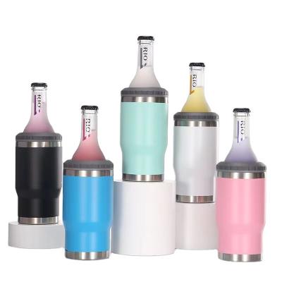 China PORTABLE Custom Logo 14oz Powder Coated Double Wall Vacuum 304 Stainless Steel Travel Water Cup Bottle Tumbler for sale