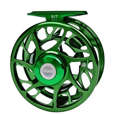 China LEFT HAND Fly Fishing Reel 5/7-7/9-9/10 WEIGHT Fly Fishing Reel Fly Reel CNC Aluminum Machine Cut Big Die Casting axis for sale