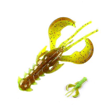 China Fishing Lures 65mm/10pcs 40mm/20pcs Crazy Soft Lure Fishing Lures Shrimp Lobster Soft Lure Plastic Fishing Lure YIKEYI-230107 for sale