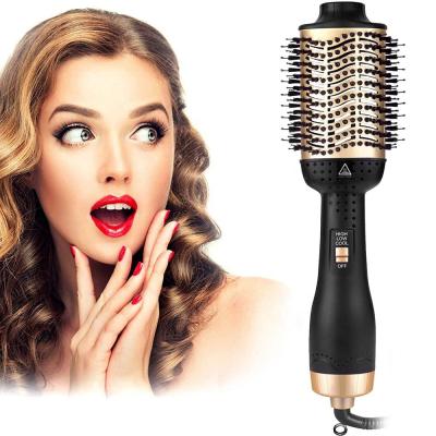 China Ionic 3 in 1 Salon Professional Step Hair Dryer Hair Dryer and Styler Blow Brush Dryer Brush for sale