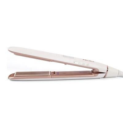 China Hotel 2 IN 1 Professional Ceramic Tourmaline 1 Inch Ionic Infrared Hair Straightener Iron for sale