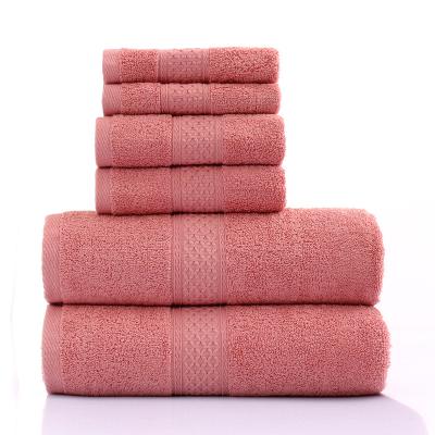 China Hot Selling Compressed 6 Piece Towel Bath Towel Set, 100% Cotton, Customizable for sale