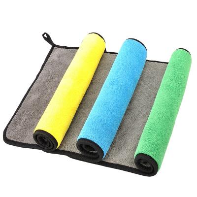 China Hot Compressed in European and American Markets, Customized Microsoft 800gsm Microfiber Cleaning Details Yellow 100% Microfiber Car Wash for sale