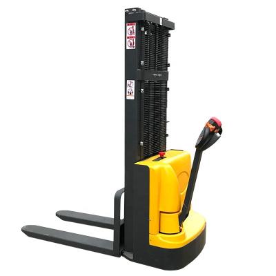 China Hotels Mute Stacker 1000kg 1500kg 2000kg Small Portable Semi Electric Walking Electric Stacker for sale