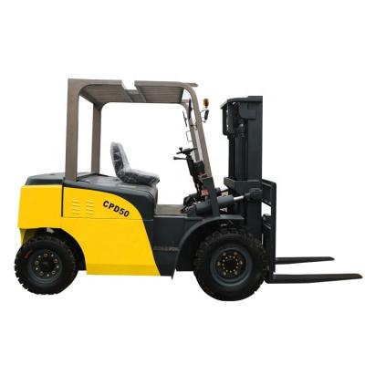 China Hotels 3ton 4ton 5ton Four Wheels Drive Electric Battery Forklift for sale