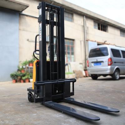 China Hotels Electric Pangolin Forklift Walkie 1.5ton 3000mm Height Pallet Stacker 3500mm Lifting for sale