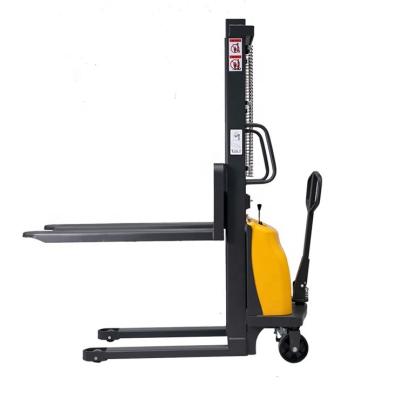 China Hotels Electric Pangolin Forklift Walkie 1.5ton 3000mm Full Height Pallet Stacker 3500mm Lifting for sale