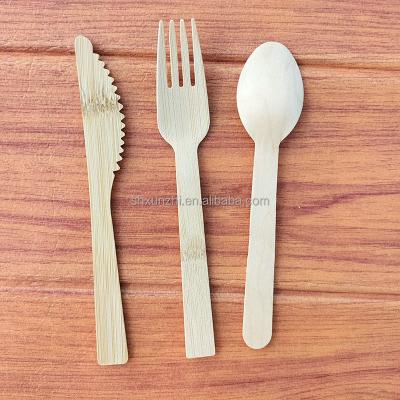 China Eco Friendly Disposable Wooden Tableware With Fork Knife Wooden Spoon for sale