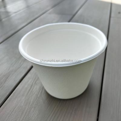 China Promotion 15%off Degradable Eco-Friendly Organic Sugar Cane Bagasse Degradable Soup Bowl Sugar Cane Pulp Oval With Lid 32 40 oz 1000ml for sale