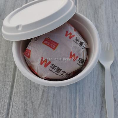 China 16oz Biodegradable Compostable Disposable Sugar Cane Bagasse Bagasse Salad Bowl Eco Friendly for sale