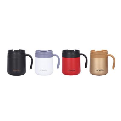 China 350ml 500ml Success 304 Stainless Steel Travel Vacuum Tumbler Coffee Mug Wine Cup Viable Coffee Mug With Handle for sale