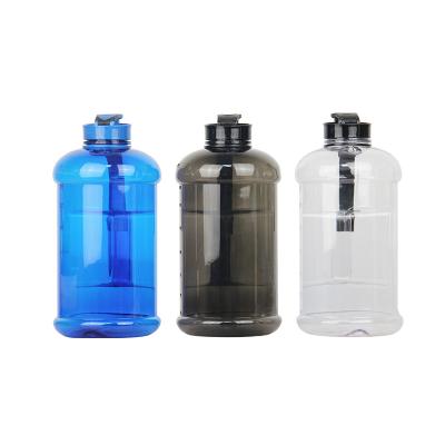 China 2.2L Wide Mouth Plastic Jug Viable Unbreakable Plastic Free Drinking Water Bottle 2.2L For Fitness Gym for sale