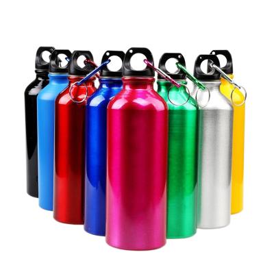 China 600ML 750ML Viable Outdoor Camping Sublimation Water Bottle Sport Aluminum Recycling Bottle With Screw Cap for sale