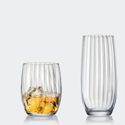 China Wholesale BRIEF Crystal Stemless Tulip Shape Water Whiskey Wine Glass Tumbler Handmade Premium Quality Glassware for sale